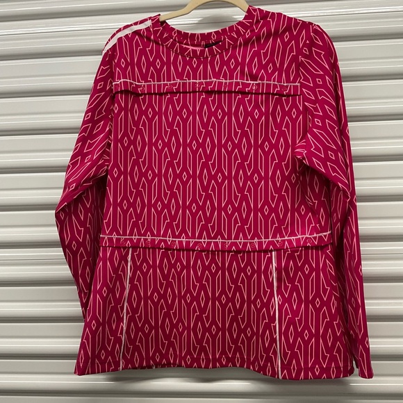 IVY PARK Pink Geometric Blouse Size 1X - Picture 3 of 6